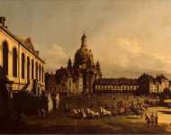 Bellotto Bernardo Neumarkt in Dresden - Hermitage